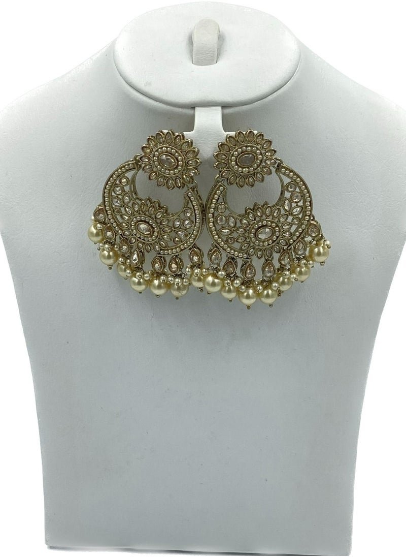 GOHONA - GOHONA Bollywood Style Indian Traditional Jhumka Earring for Women - Image 1
