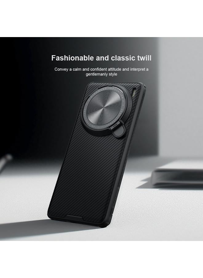 نيلكين جراب لهاتف vivo X100 Pro، جراب هاتف مغناطيسي أسود اللون مزود بمرآة وغطاء مغناطيسي MagSafe - Image 5