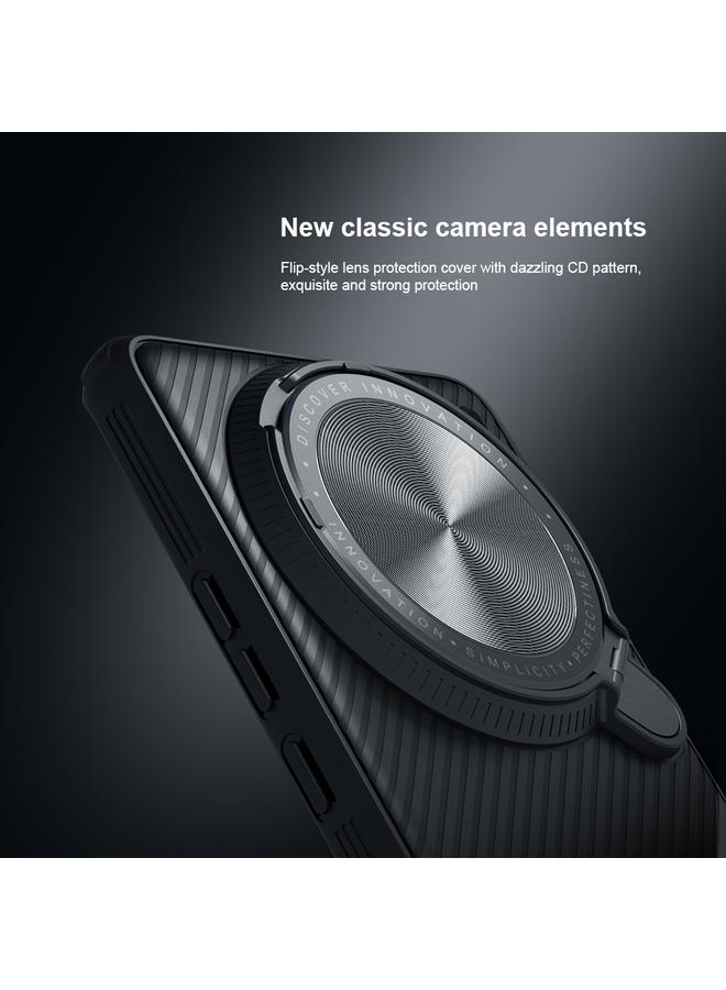 نيلكين جراب لهاتف vivo X100 Pro، جراب هاتف مغناطيسي أسود اللون مزود بمرآة وغطاء مغناطيسي MagSafe - Image 4