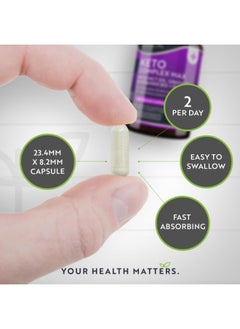 Nutravita Keto Complete Diet Pills 2 Month Supply Max Strength 1788mg Complex for Men and Women MCT Oil Green Tea Vitamins and Minerals Contribute to Fatty Acid and Carb Metabolism Made in The UK  - Image 2