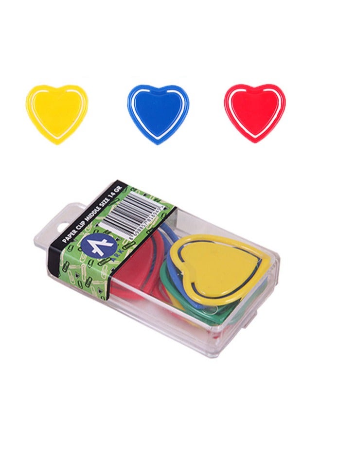 ارك طقم مشابك ورق ملونة قابلة لإعادة الاستخدام للمدرسة والمكتب والملفات والعلامات المرجعية متعددة الألوان