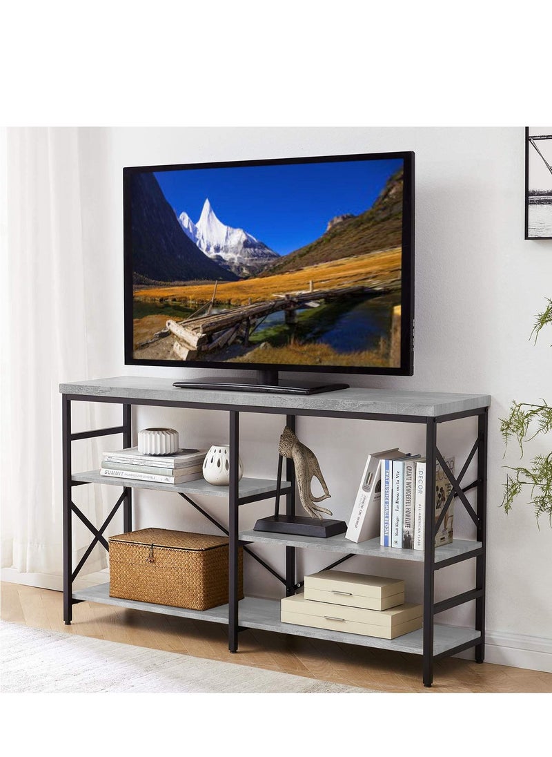 Home Gallery London Assembled Metal Tv Stand Gray 138X35X76  - Image 2