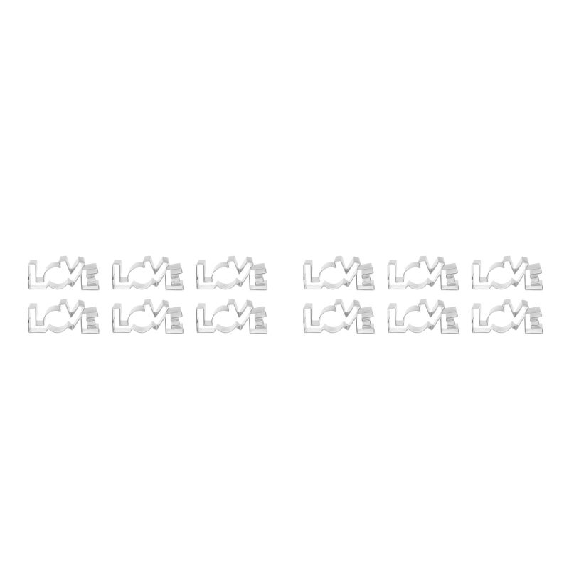 12 pcs Stainless Steel Cookie Cutters DIY Biscuit Molds Cookie Baking Molds - Image 1