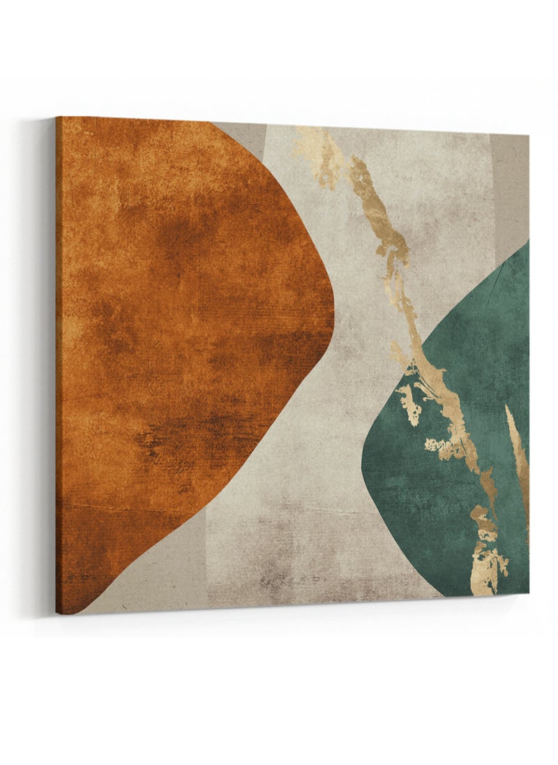 LOWHA Square Canvas Wall Art Stretched Over Wooden Frame with Oil Painting  - Image 4