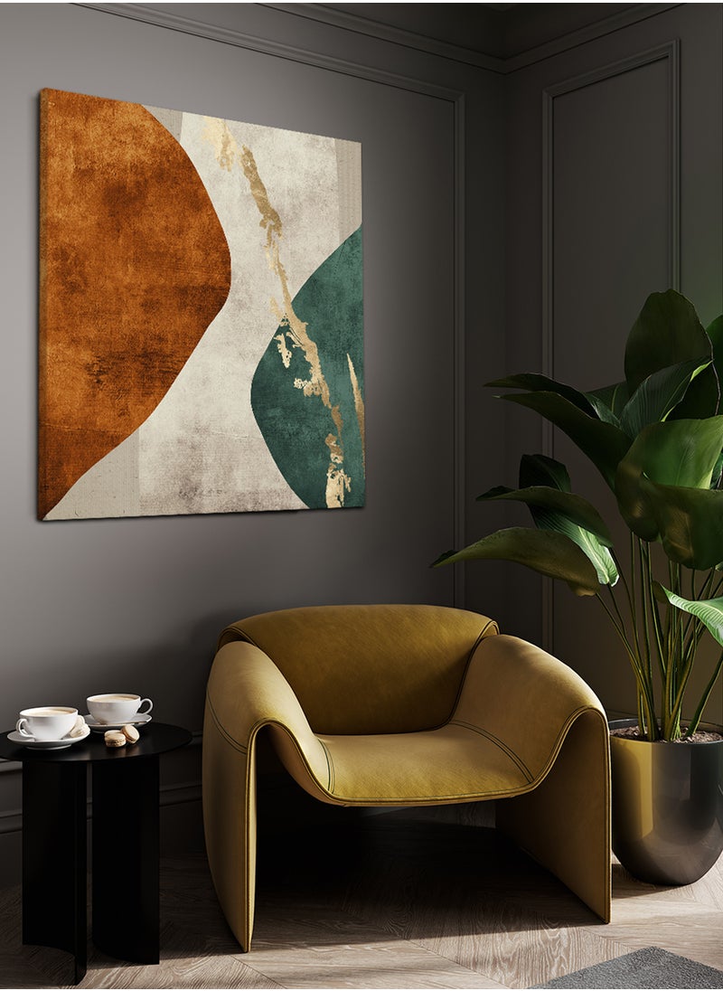 LOWHA Square Canvas Wall Art Stretched Over Wooden Frame with Oil Painting  - Image 3