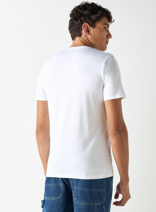 SP Characters Peanuts Print T-shirt with Crew Neck and Short Sleeves - Image 3