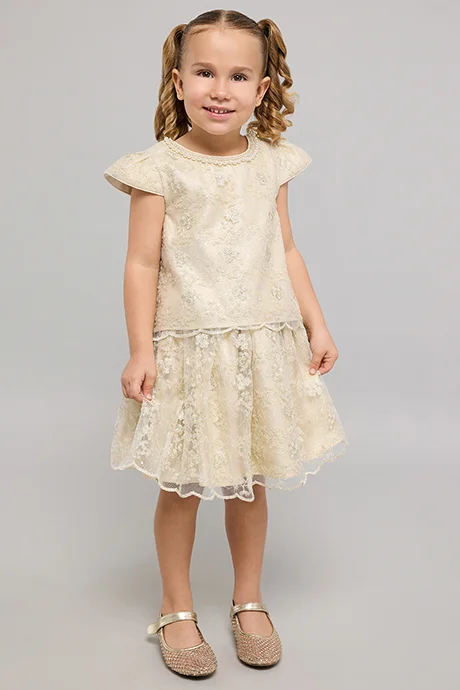 R&B Embroiderd Top and Skirt Set