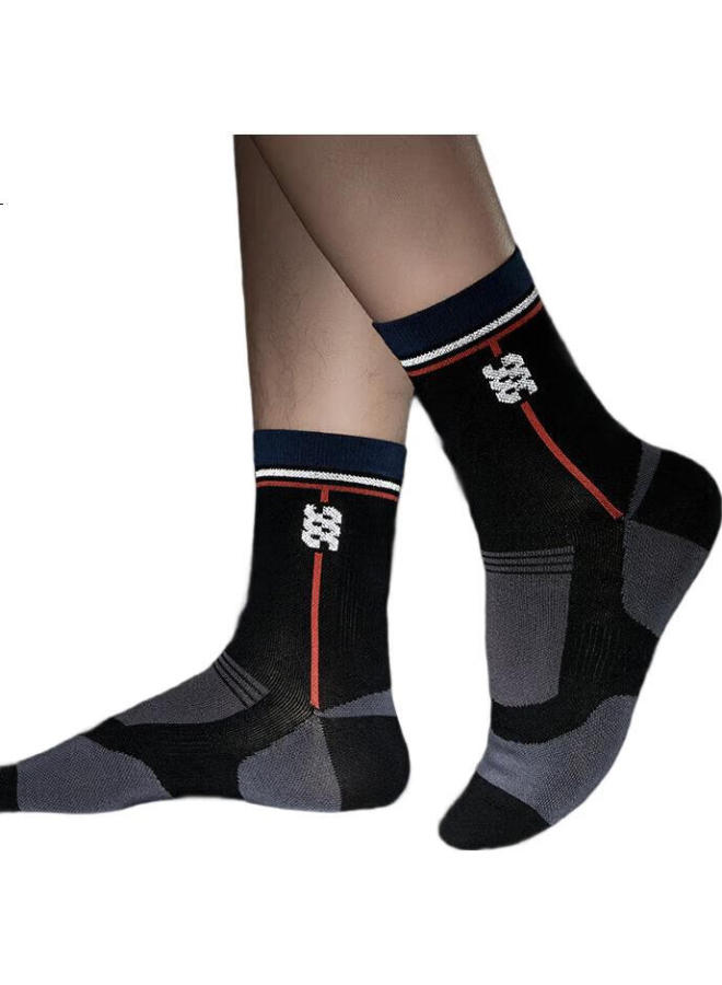 HLA Hailan Home 【Sss】Men'S Socks 25 New Mid-Tube 7A Antibacterial Anti-Pilling Reflective Sports Leisure Medium-Length Socks 2 Pairs Pack - Image 3