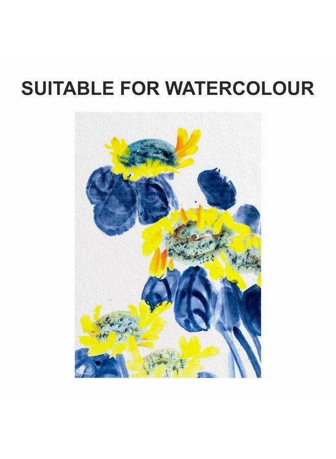 Anupam Professional Watercolour Paper | A6 (15X10CM) 300 GSM Cold Pressed Paper |Acid-Free 40 Sheets | Ideal for Artist, Professional Drawing, Painting Dry & Wet, Fine Art, School, Students - Image 5