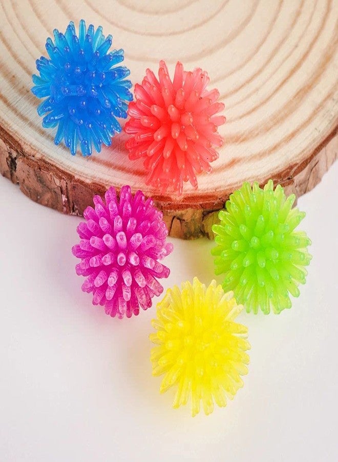 DPWOUM 10Pcs Multicolour Cute Funny Cat Toys Arbutus Ball Stretch Plush Ball Cat Toy Creative Colorful Interactive Soft Spiky Chew Pet Supplies - Image 4