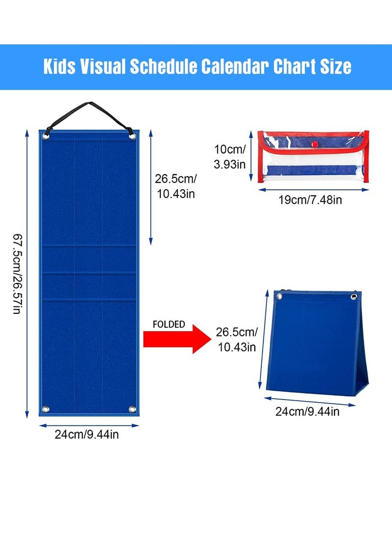 general Visual Timetable for Kids Wall Timetable Board Daily Schedule for Desk with 70 Cards Montessori Toys for Children 3+ Homeschool Wall Planner - Image 5