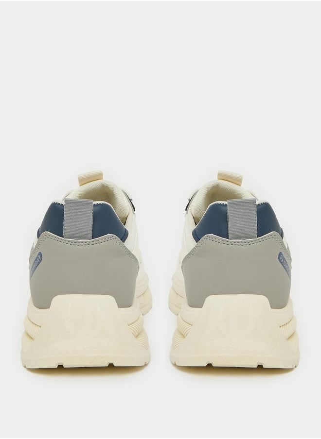 Styli - Chunky Sole Abstract Print Lace Up Sneakers - Image 1