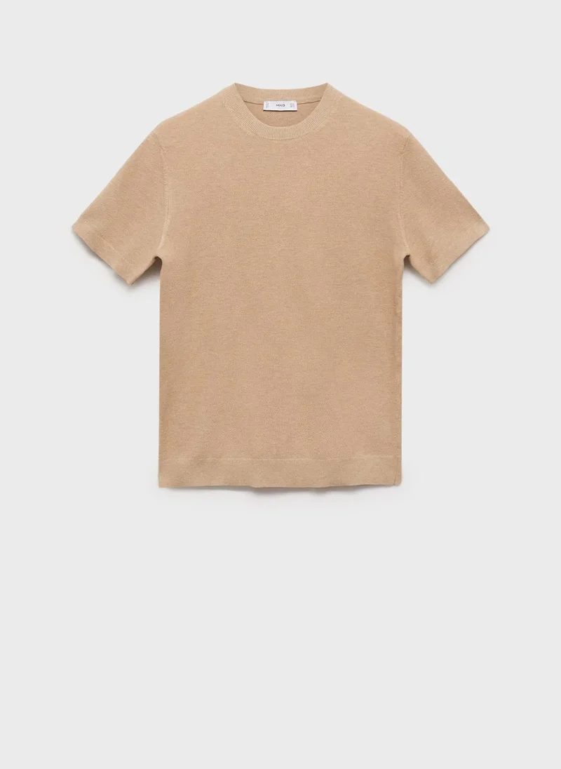 Mango Man Essential Crew Neck T-Shirt