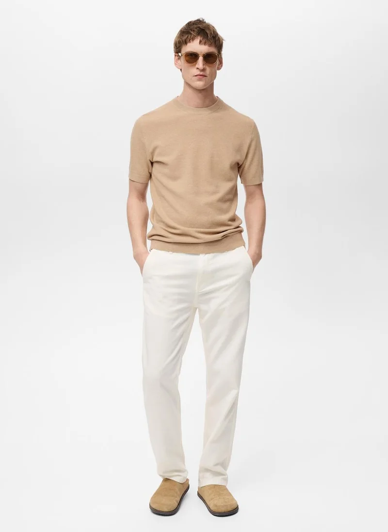 Mango Man Essential Crew Neck T-Shirt