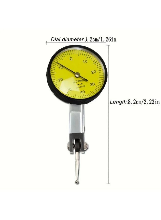 Precision Dovetail Dial Test Indicator 0 8mm Dual Scale Inch Metric Stainless Steel - Image 3