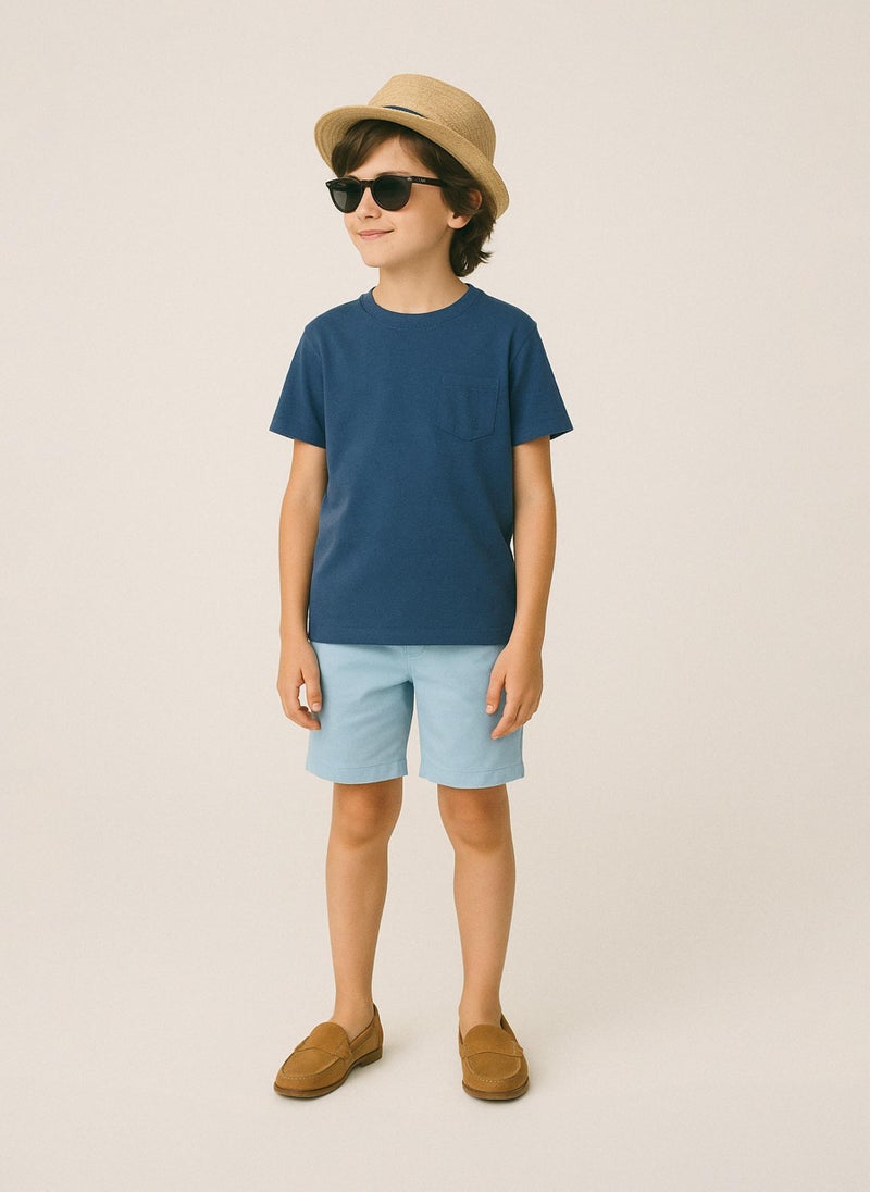 مينوتي شورت تشينو للأولاد بخصر قابل للتعديل - Image 1