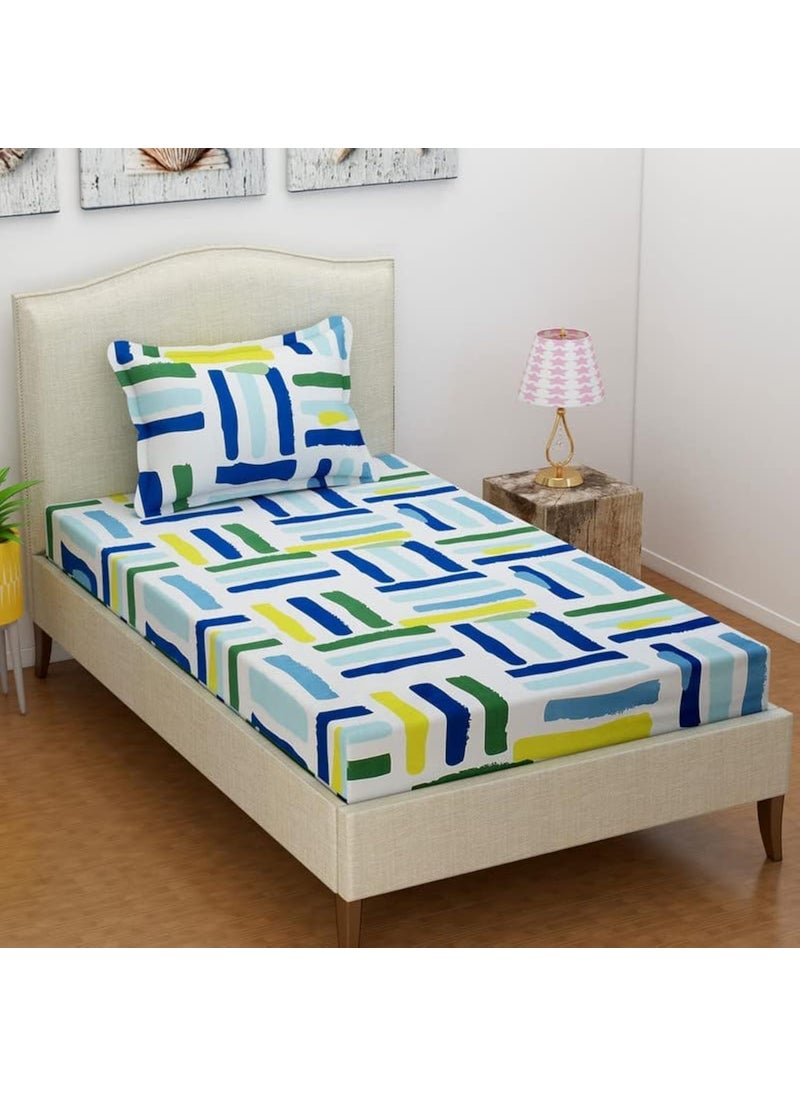 UmI. BrandUmi Super Soft Brushed Microfiber Cotton Bedsheet with 1 Pillow Cover 60X90  - Image 1