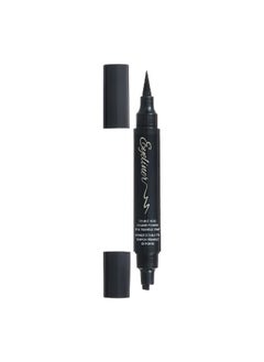 Miniso Create stunning eye looks with this versatile double-head eyeliner featuring a pointed tip and triangle stamp. 