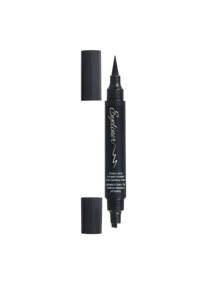 Miniso - Create stunning eye looks with this versatile double-head eyeliner featuring a pointed tip and triangle stamp. - Image 1