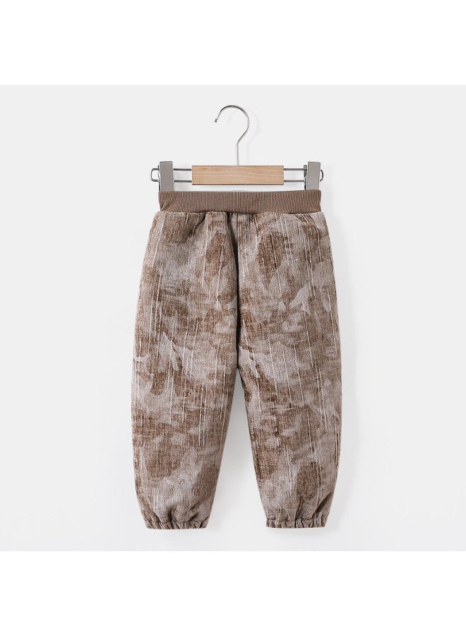 Boys' Casual Fleece Pants For Autumn And Winter, Fashionable And Versatile, Stylish And Loose-fitting Long Pants - Image 4