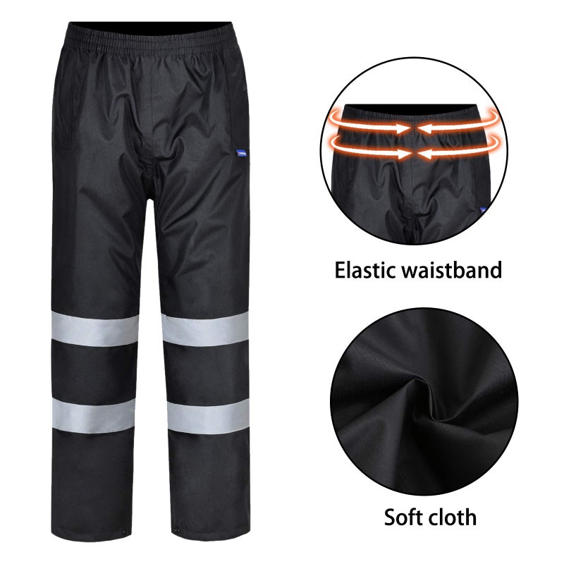 AYKRM Large Black rain Pants - Image 3