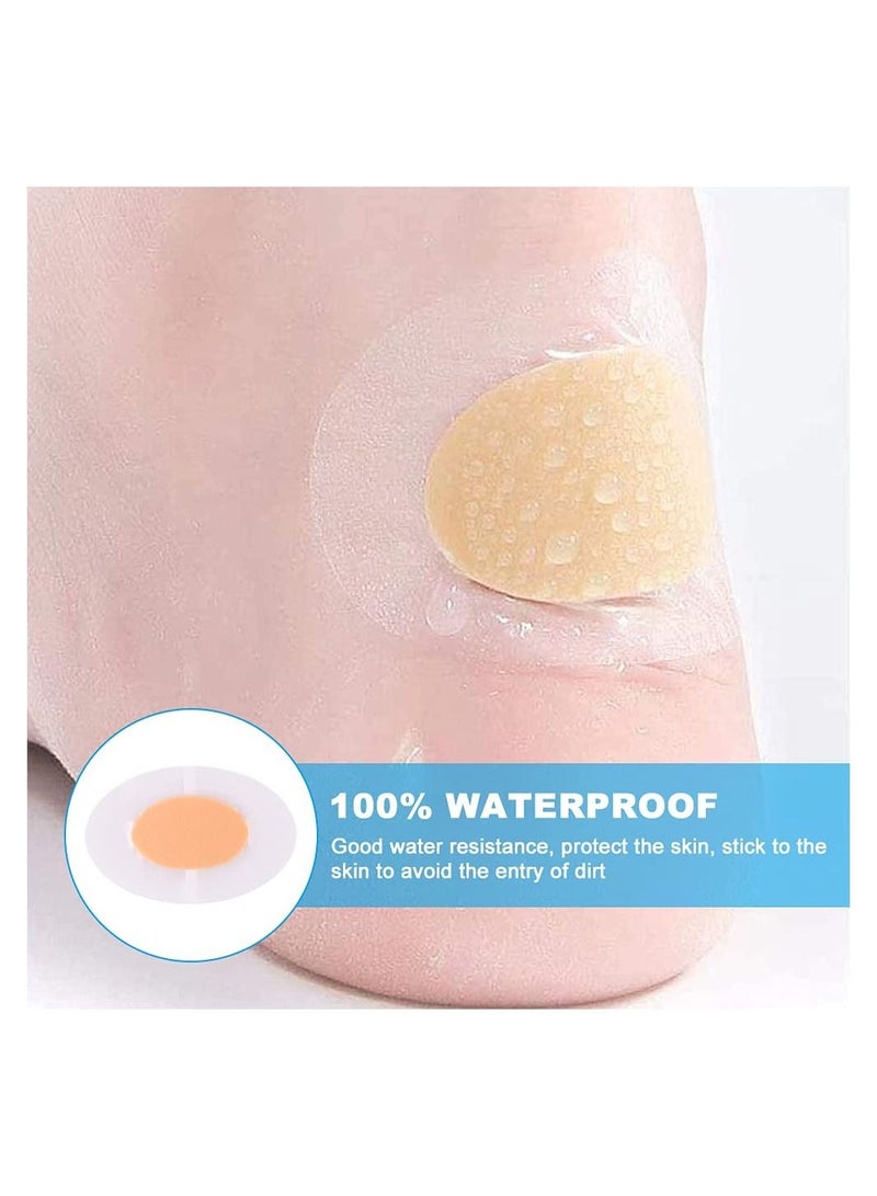 KASTWAVE Blister Plasters Bandages 30 PCS Oval Hydrocolloid Plasters Waterproof Gel Pads Adhesive Bandages for Protecting Foot Toe from Rubbing Shoes  - Image 3