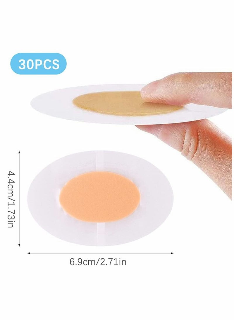 KASTWAVE Blister Plasters Bandages 30 PCS Oval Hydrocolloid Plasters Waterproof Gel Pads Adhesive Bandages for Protecting Foot Toe from Rubbing Shoes  - Image 4