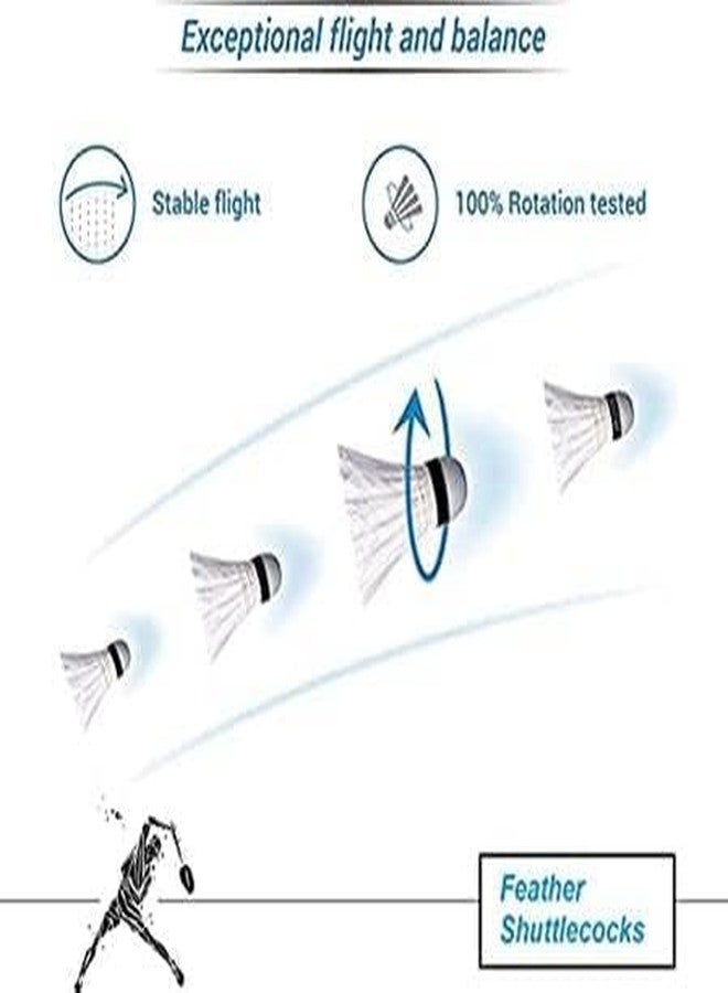 UDKI Feather Shuttlecock FS20 - Speed 78 (White Natural) - 12-Pack - Extended Durability for Over 3 Games - Image 5