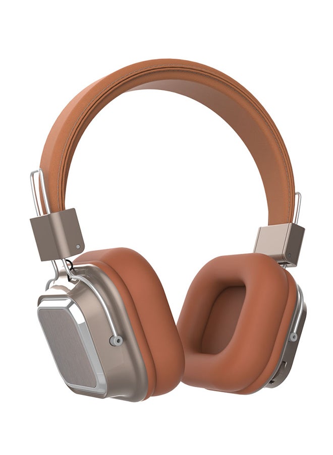 SODO SD-1003 Wireless Bluetooth Over-Ear Headphones Brown/Silver - Image 1