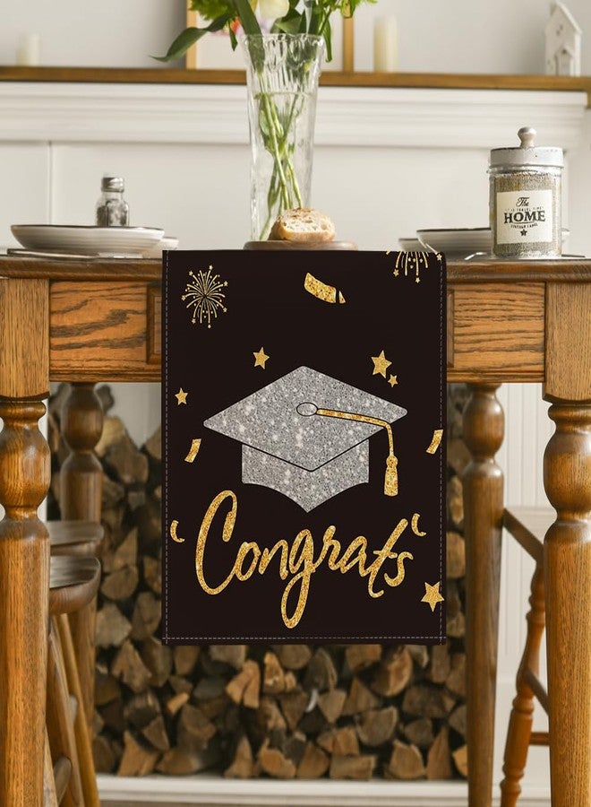 Artoid Mode Congrats Table Runner Diploma Cap, 2026 Graduation Holiday Kitchen Dining Table Runners for Home Party Decor 13 x 120 Inch - Image 2