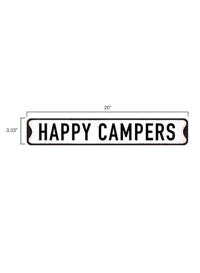 Open Road Brands Happy Campers Embossed Metal Street Sign - Fun Vintage Wall Art for RV, Garage or Camper - Image 5