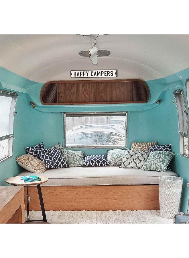 Open Road Brands Happy Campers Embossed Metal Street Sign - Fun Vintage Wall Art for RV, Garage or Camper - Image 4