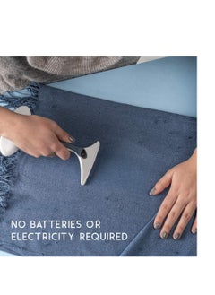 Gleener GLEENER Battery-Free Fabric Shaver & Lint Brush | Ultimate Fuzz Remover | Adjustable Depiller Lint Remover for Clothing & Furniture (Slate Blue)  - Image 5