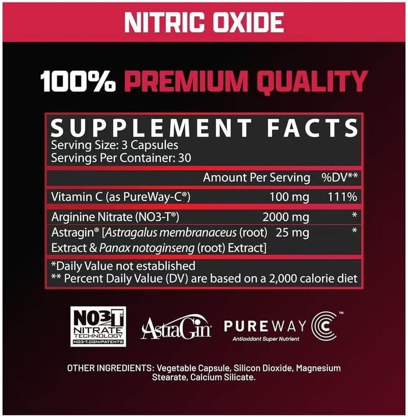 Nutrex Research مكمل نيوكس إكستريم بامب 90 حبة قبل التمرين مع أرجينين نترات فيتامين سي أستراجين لزيادة ضخ العضلات والقدرة على التحمل NO3T - Image 2