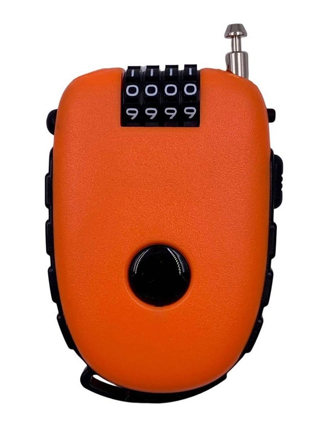 Bosvision Ultra-Secure 4-digit Combination Lock with 3 Feet Retractable Cable for Bike, Ski, Snowboard and Stroller - Image 1