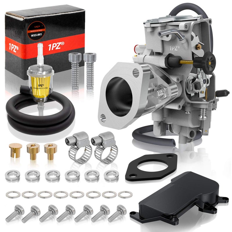 1PZ W35IM1 Carburetor wUpgrade Aluminum Intake Manifold Replacement for Yamaha Warrior 350 YFM350 X Wolverine YFM350FXG 19872004 ATV 4Wheeler Quad