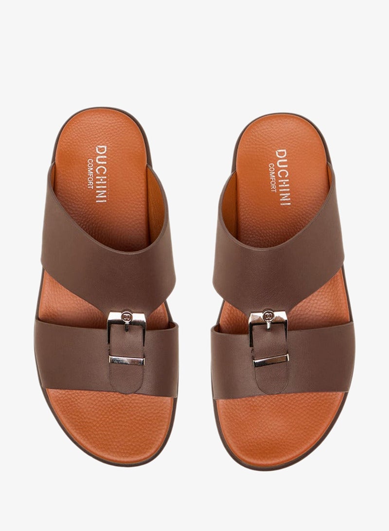 DUCHINI Men Buckle Accent Arabic Sandals Ramadan Collection - Image 1