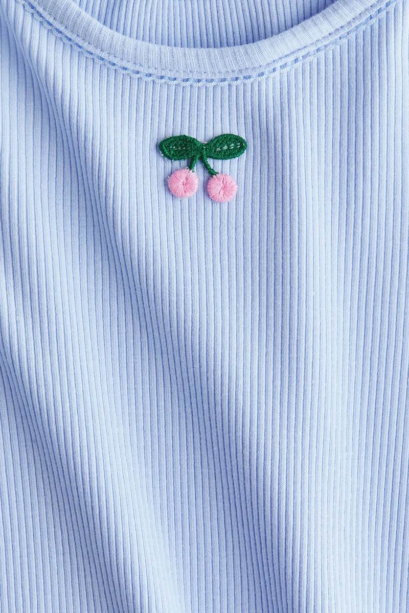 H&M Ribbed cotton top