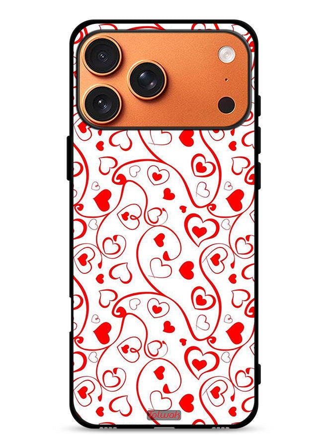 Tolwak Apple iPhone 17 Pro Max Protective Case Cover Hearts Pattern - Image 1