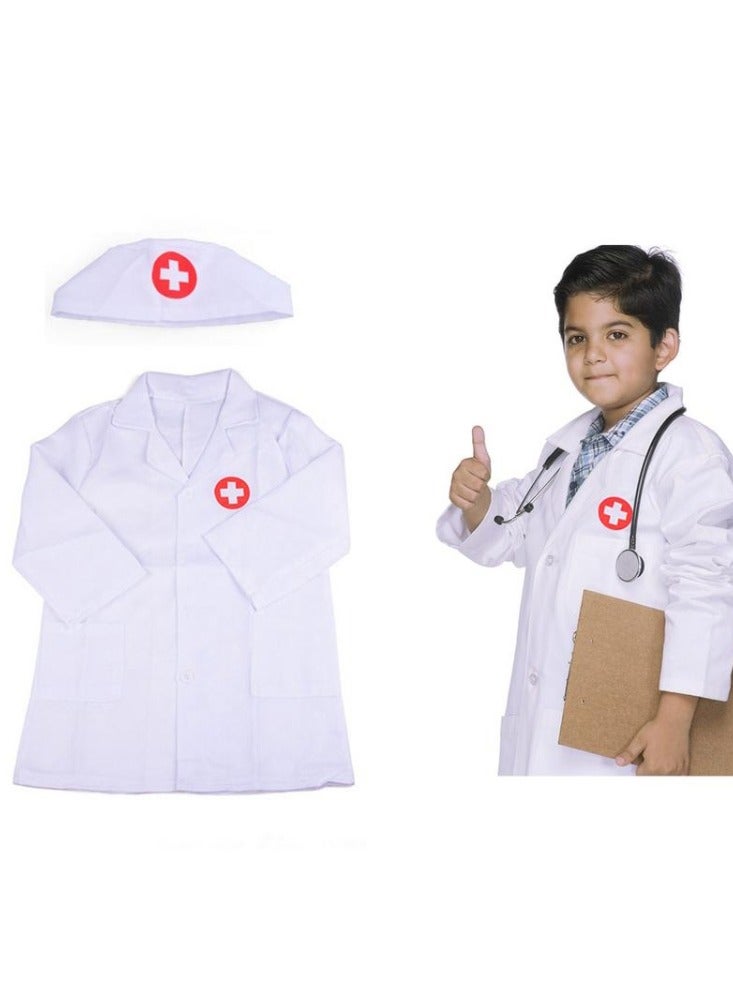 Excefore Kids Doctor Costume Kit Set Doctor Nurse Playset for Toddlers Boys Girls - Image 1