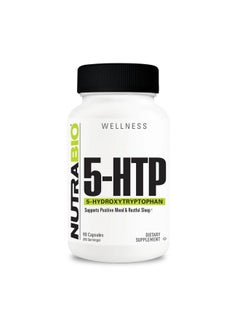 NutraBio NutraBio 5-HTP Supplement, 200mg Capsules- May Help Support and Promote Healthier and Sustained Sleep, 90 Vegetable Capsules 