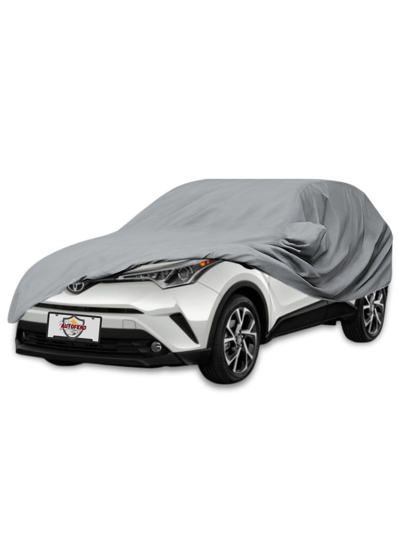 Zipporah All Weather Premium Lightweight 6-Layers Protective Car Cover 210T Compatible for 2016-2025 Toyota C-HR and Lexus UX  with Left Driver Side Door Zipper, Security Lock and Mirror Pockets - Image 1