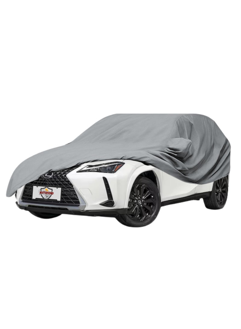 Zipporah All Weather Premium Lightweight 6-Layers Protective Car Cover 210T Compatible for 2016-2025 Toyota C-HR and Lexus UX  with Left Driver Side Door Zipper, Security Lock and Mirror Pockets - Image 2