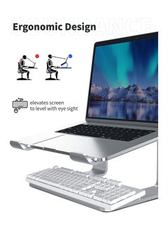 Home & More Elegant and Simple Deigned Aluminum Alloy Laptop Stand Compatible with 10 to 16 inches Laptops  - Image 3