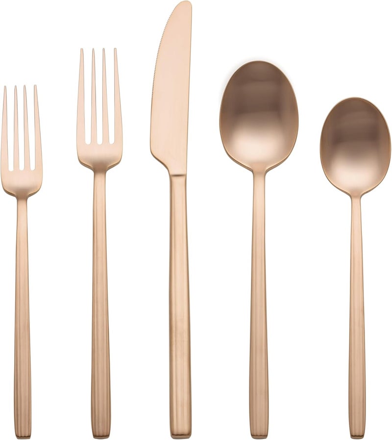 ONEIDA Oneida 898358 Dean Satin Rose Gold 20Piece Flatware Set  - Image 1