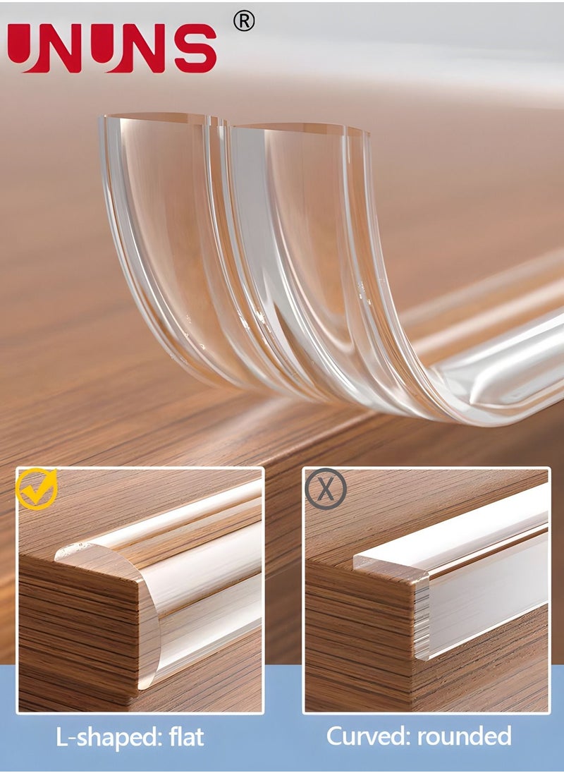 UNUNS - Table Edge Corner​ Protection,5M Clear Furniture Edge Protector Strip With 4 Corners,Baby Corner Protector For Fireplace,Table,Stair - Image 1
