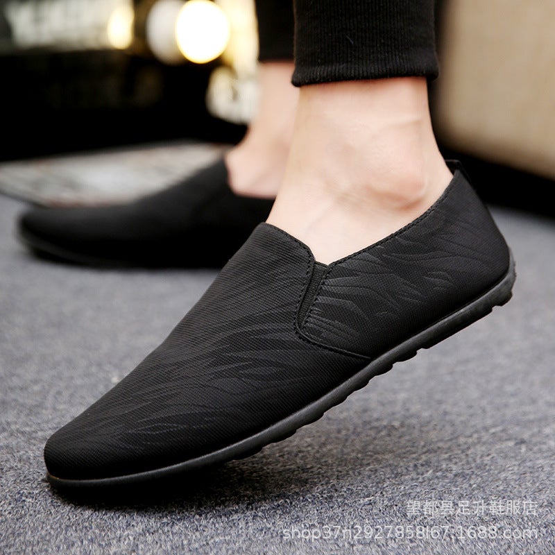 Spring New Canvas Beanie Shoes, Slip-On Slip-Ons, Versatile Casual Trendy Shoes, Social Boy Shoes, Men'S Driving Shoes - Image 2