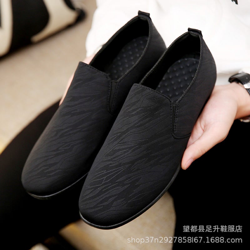Spring New Canvas Beanie Shoes, Slip-On Slip-Ons, Versatile Casual Trendy Shoes, Social Boy Shoes, Men'S Driving Shoes - Image 1