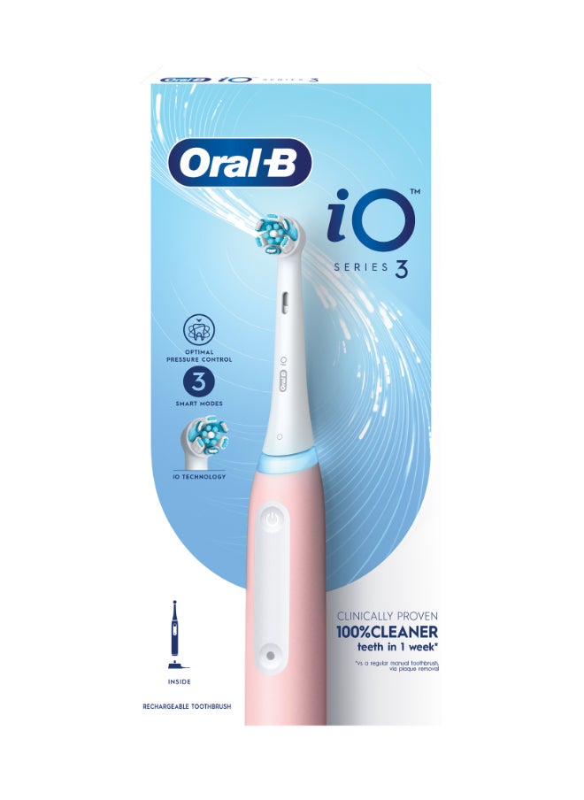 Oral-B - فرشاة أسنان كهربائية قابلة لإعادة الشحن من سلسلة iO3، 3 أوضاع ذكية. تقنية آيو، الذكاء الاصطناعي، التحكم الأمثل في الضغط - Image 1