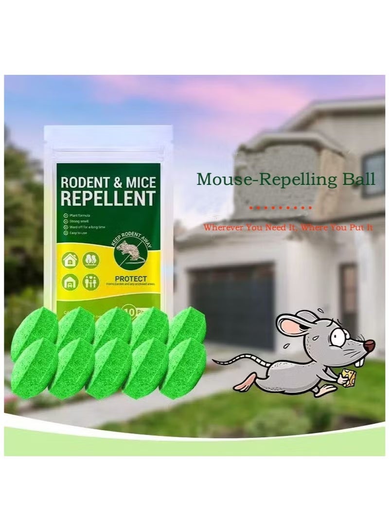 10 Packs Of Rat And Mouse Deworming Balls, Suitable For Home And Garden Protection, Natural Ingredients For Rat Deworming Balls, And Pest-repellent. - Image 2